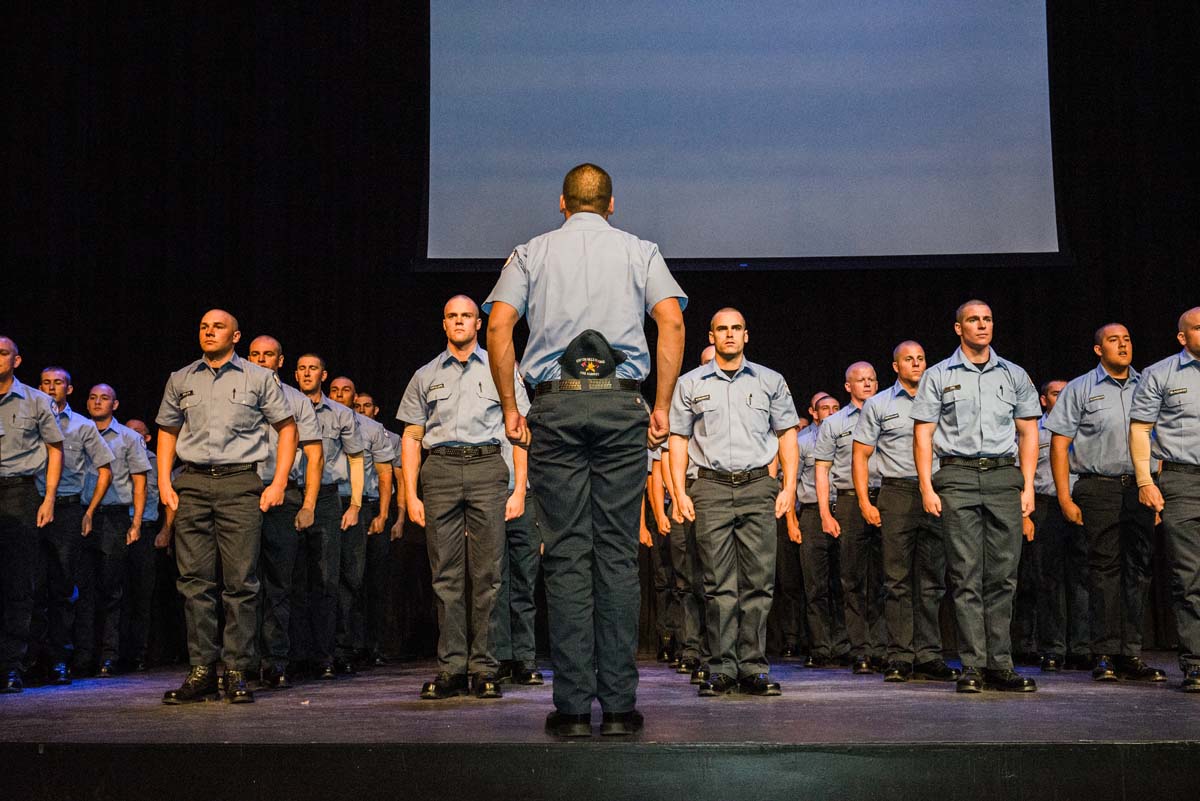 People at Fire Academy Graduation