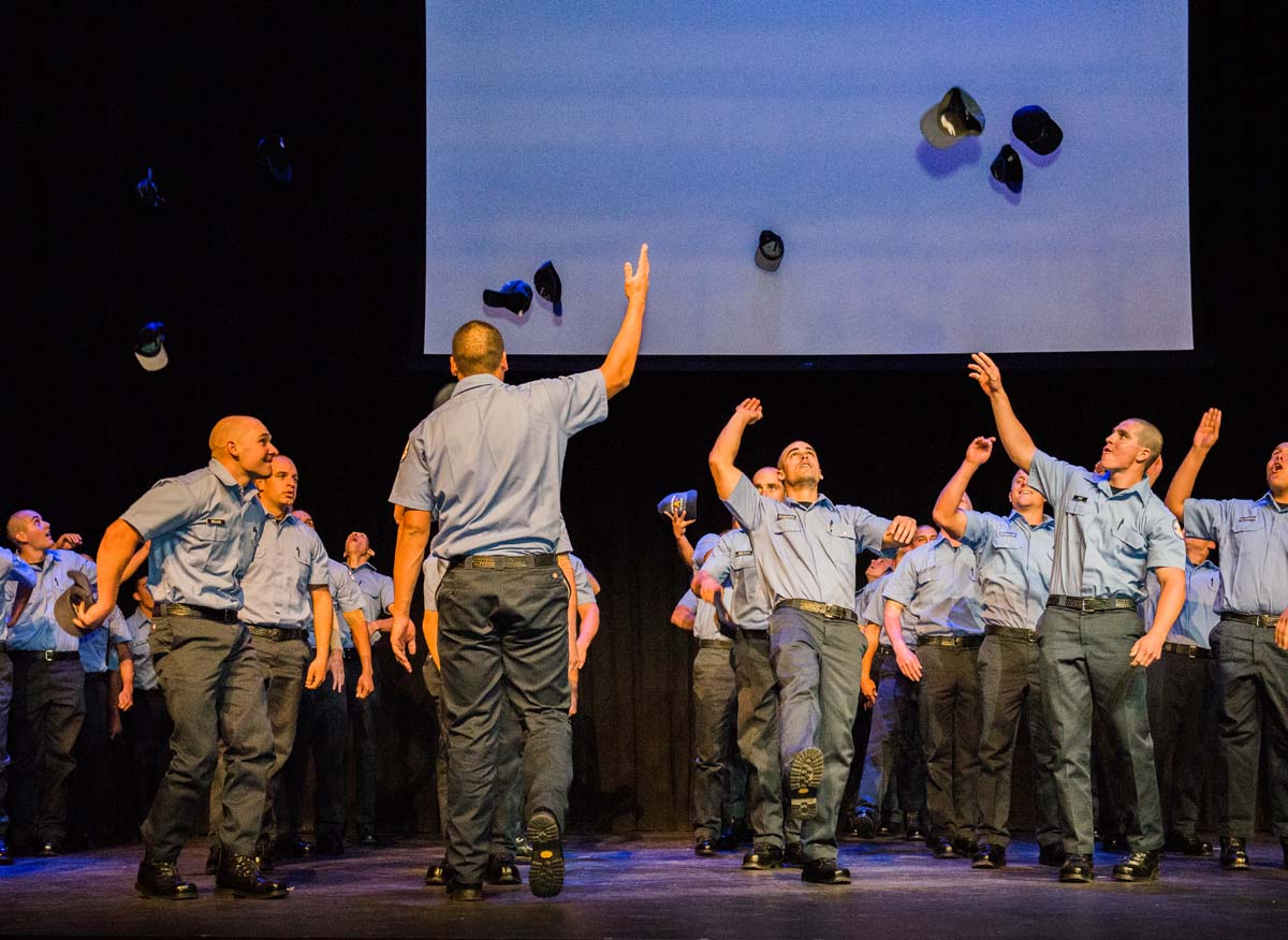 People at Fire Academy Graduation