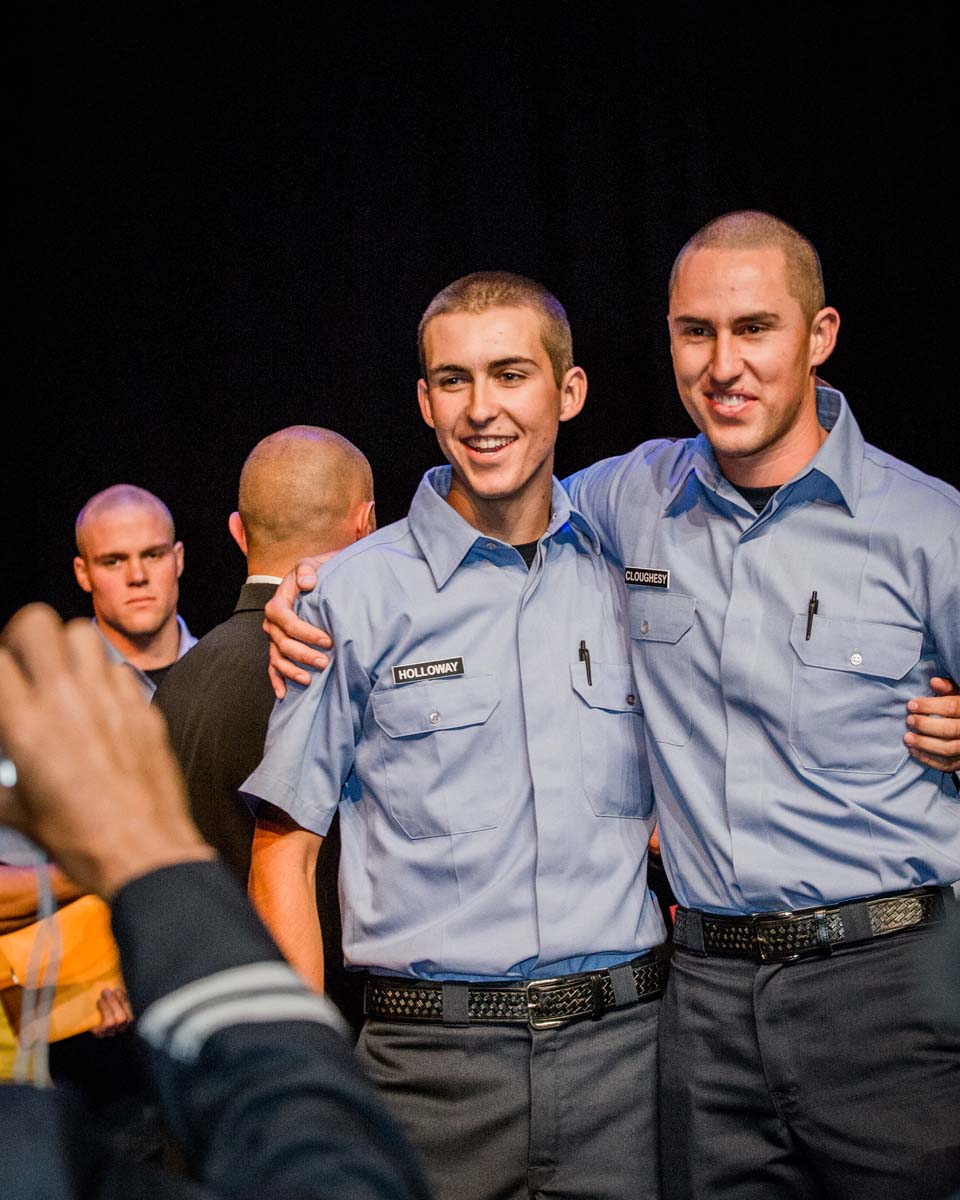People at Fire Academy Graduation