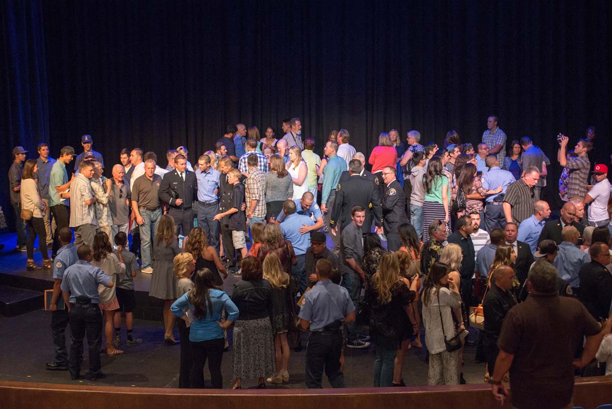 People at Fire Academy Graduation