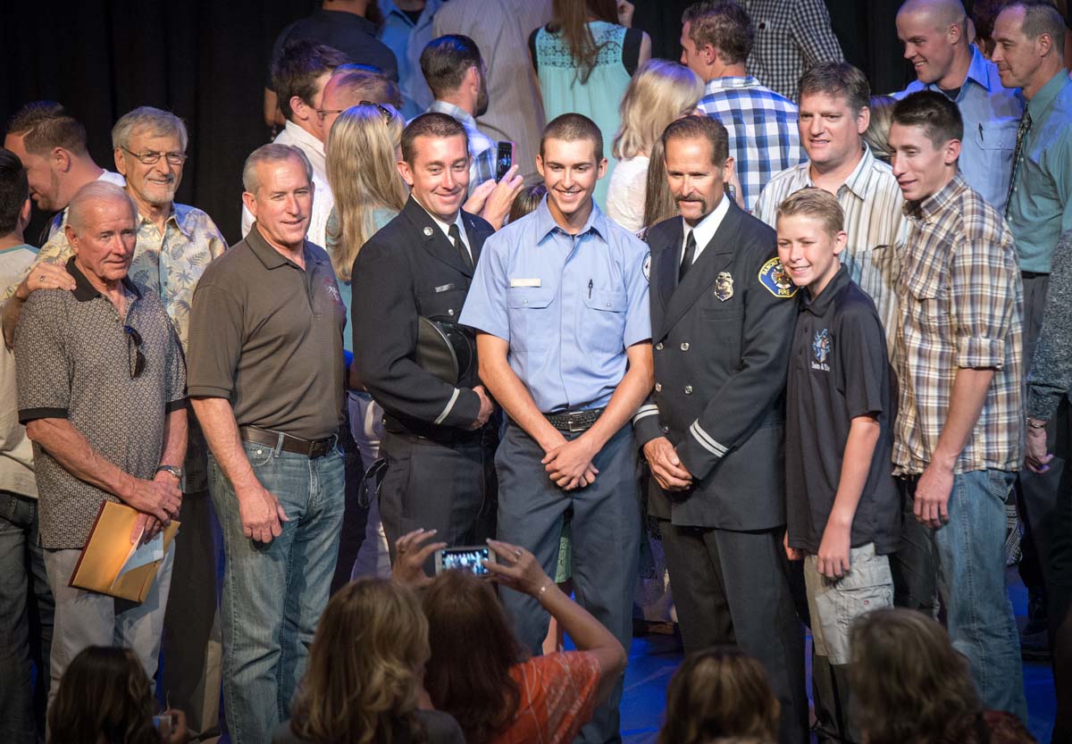 People at Fire Academy Graduation