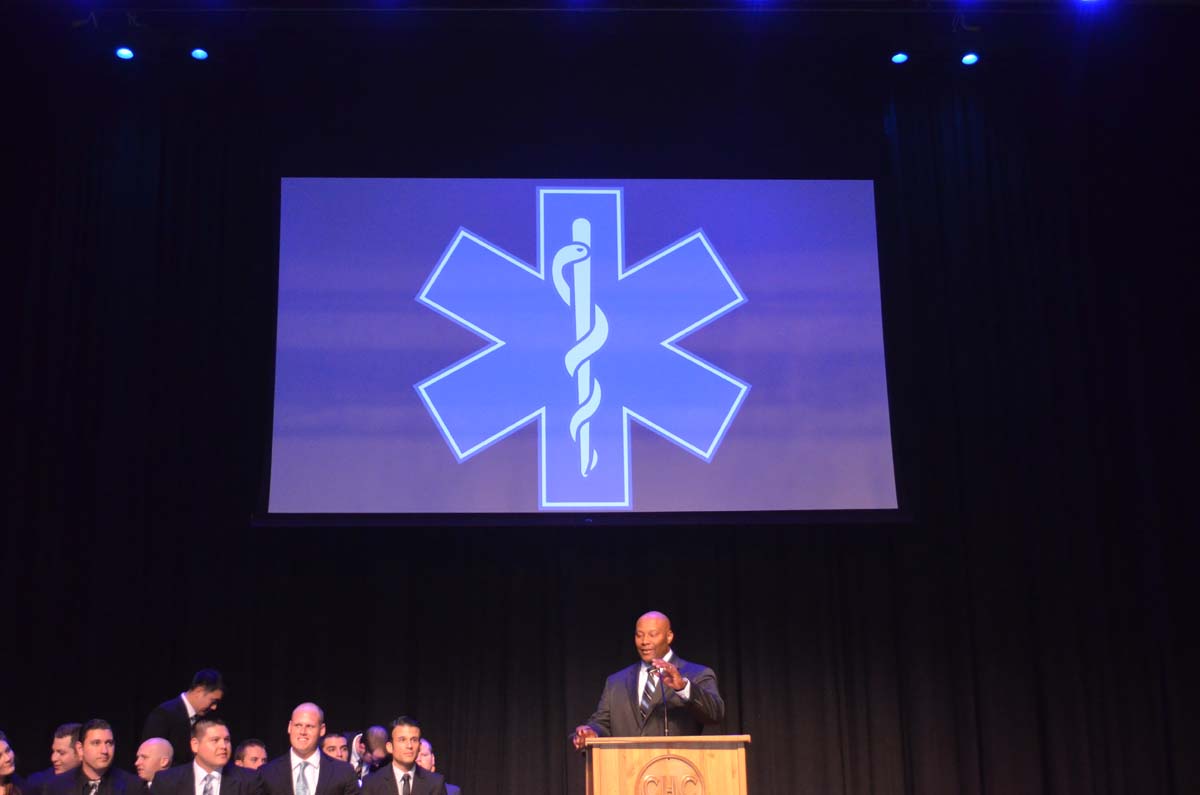 People at the Paramedic Graduation