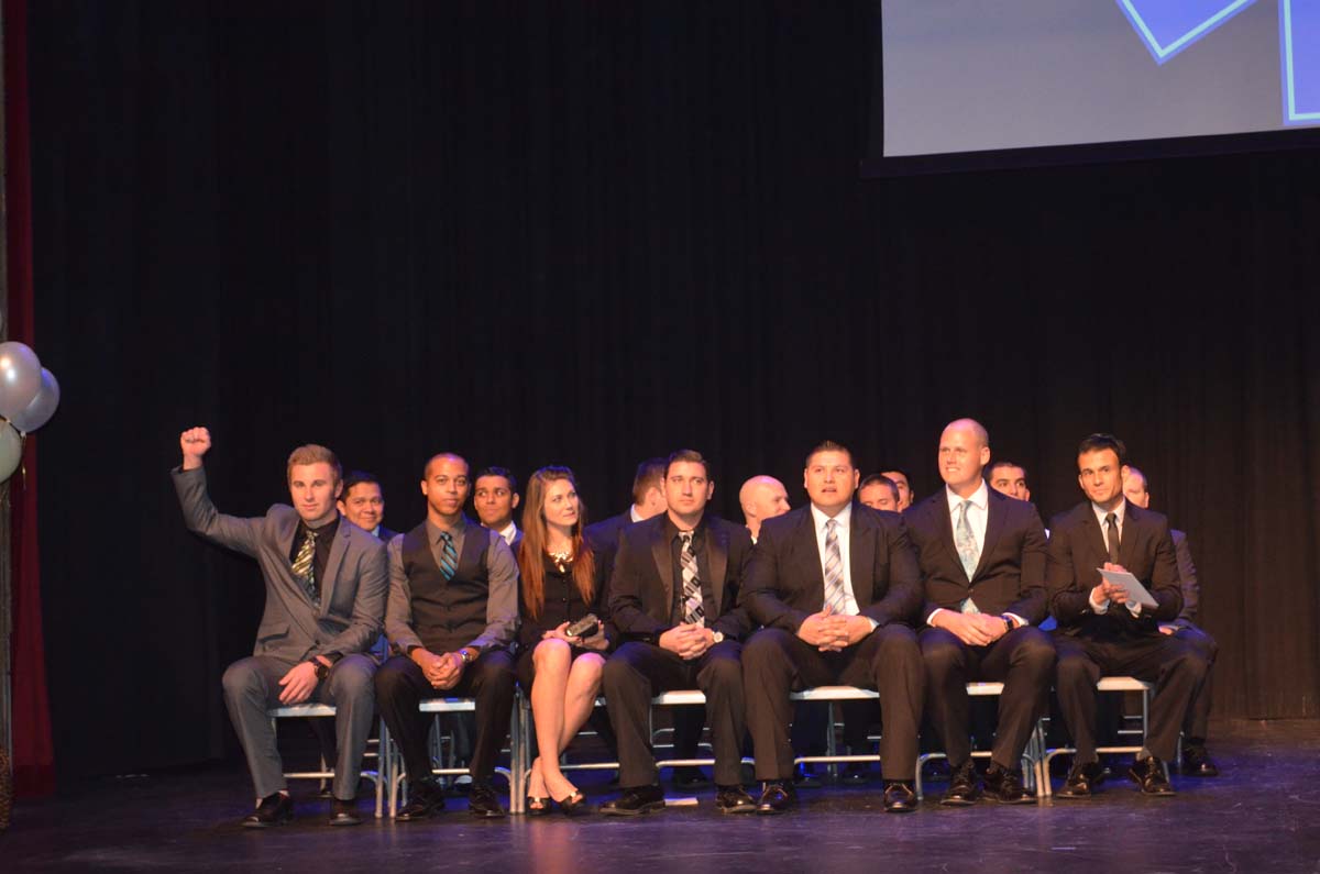 People at the Paramedic Graduation