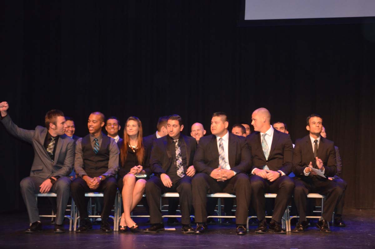 People at the Paramedic Graduation