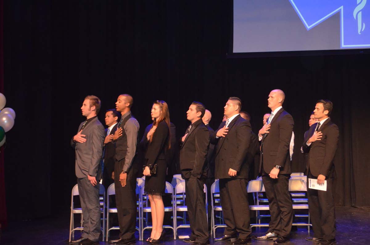 People at the Paramedic Graduation