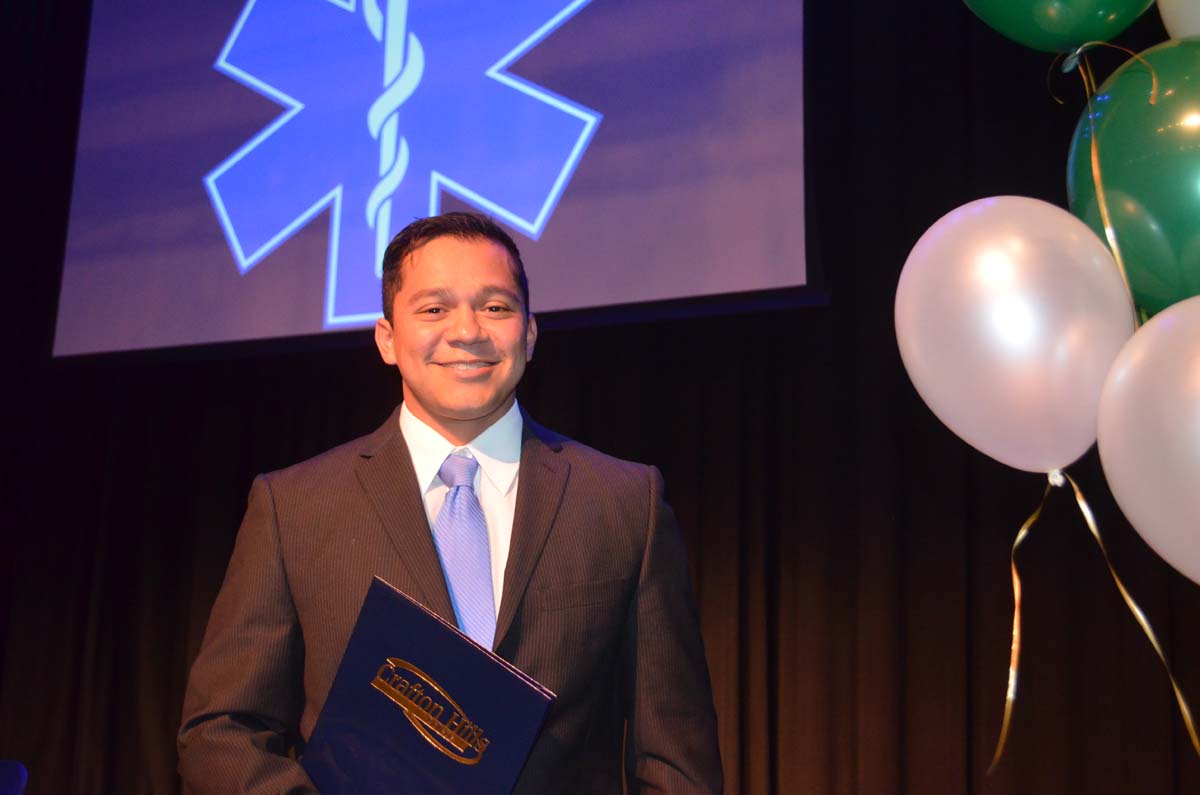 People at the Paramedic Graduation