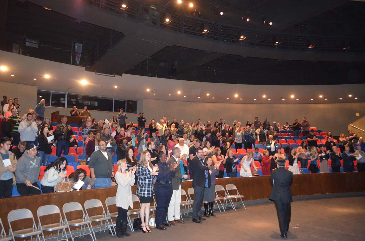 People at the Paramedic Graduation