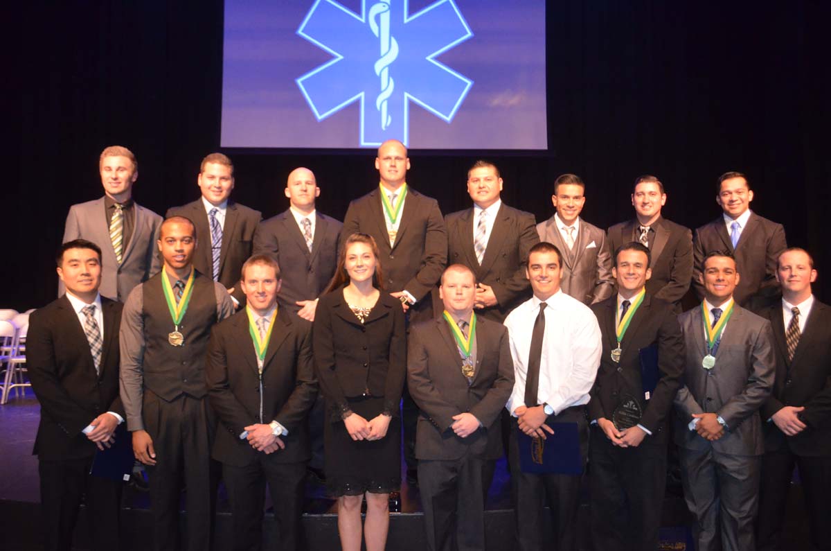 People at the Paramedic Graduation