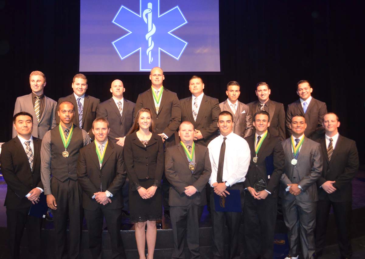 People at the Paramedic Graduation