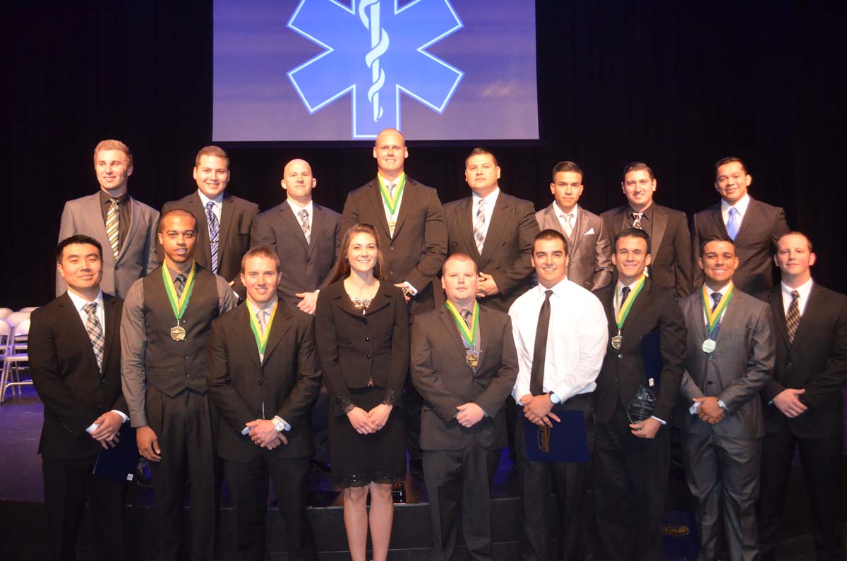 People at the Paramedic Graduation