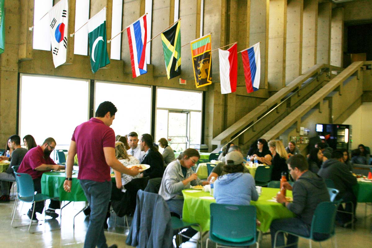 People enjoying the Classified Appreciation Luncheon