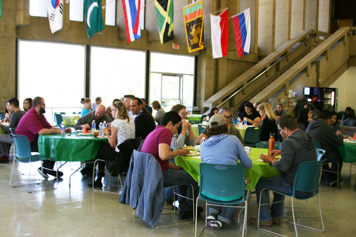 People enjoying the Classified Appreciation Luncheon