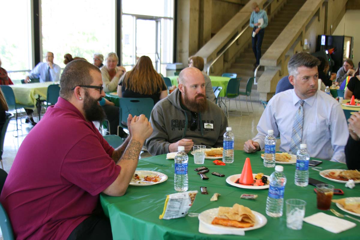People enjoying the Classified Appreciation Luncheon