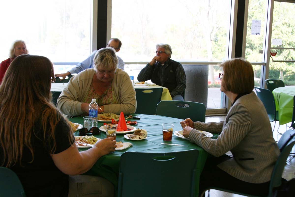 People enjoying the Classified Appreciation Luncheon