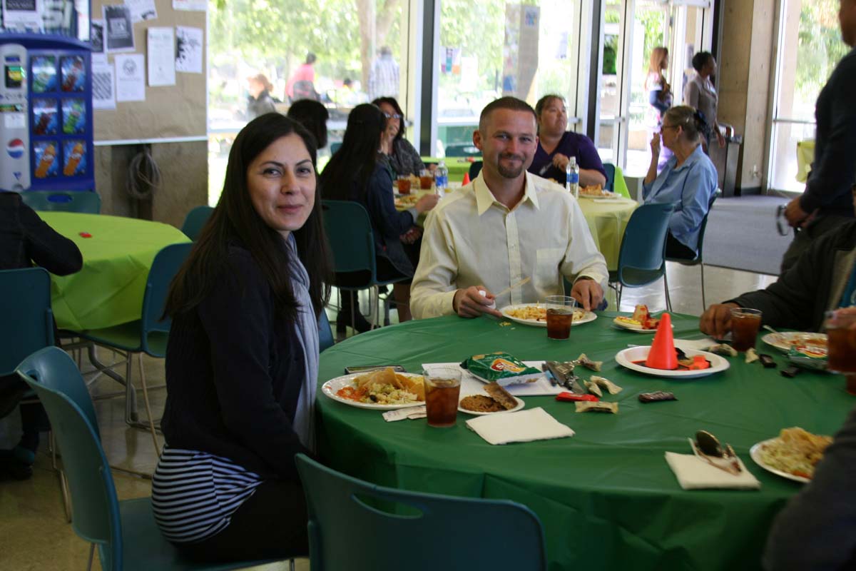 People enjoying the Classified Appreciation Luncheon