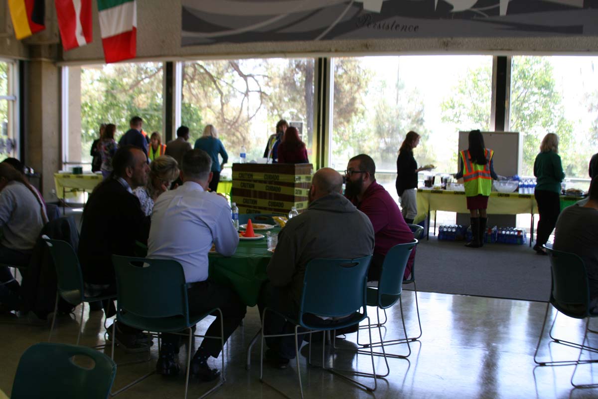 People enjoying the Classified Appreciation Luncheon
