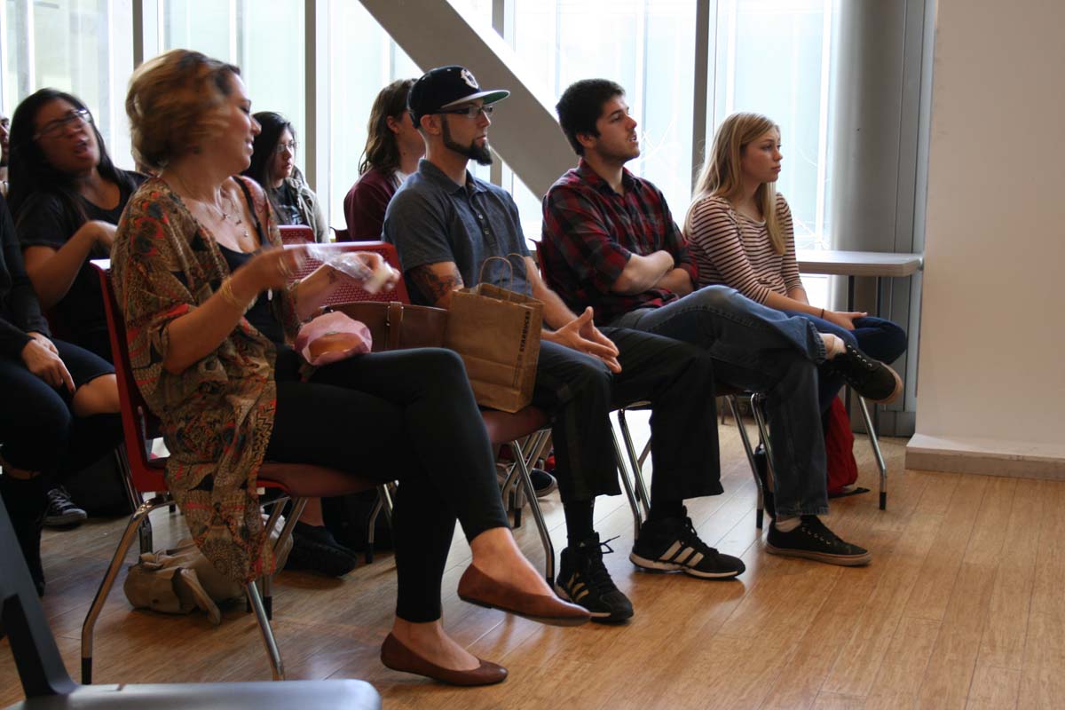 People enjoying the Creativity Seminar