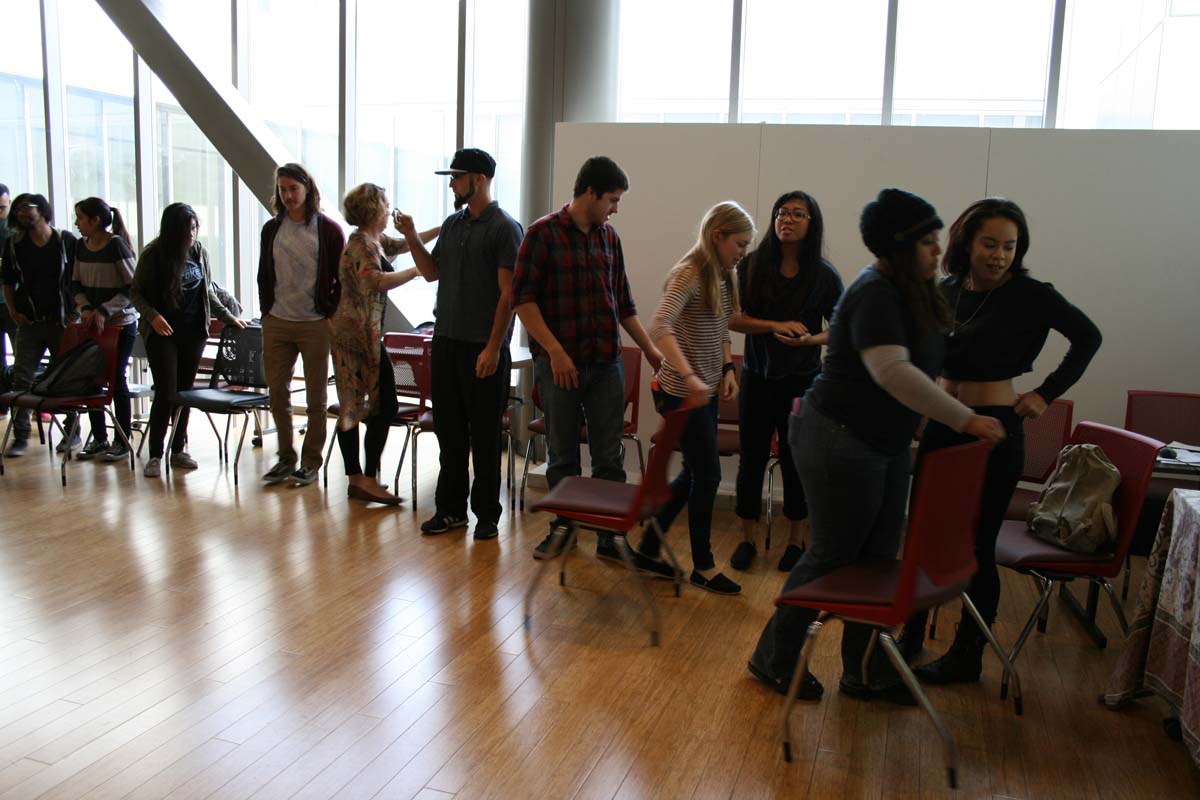 People enjoying the Creativity Seminar