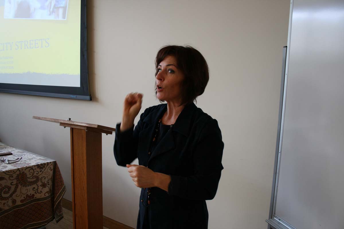 People enjoying the Creativity Seminar