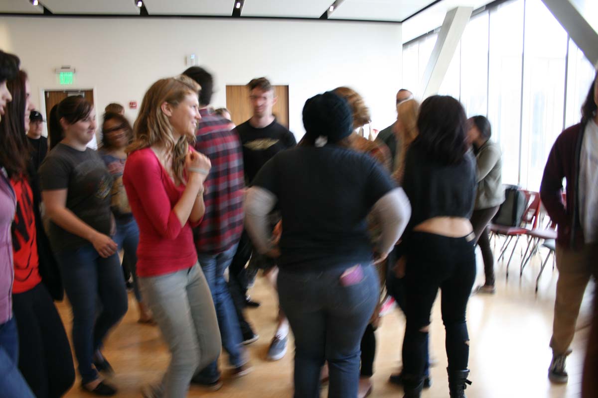 People enjoying the Creativity Seminar