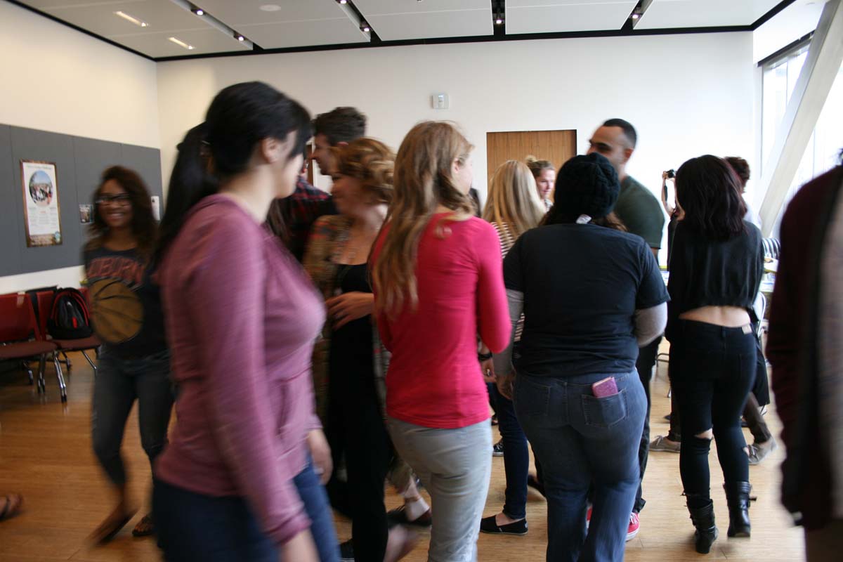 People enjoying the Creativity Seminar