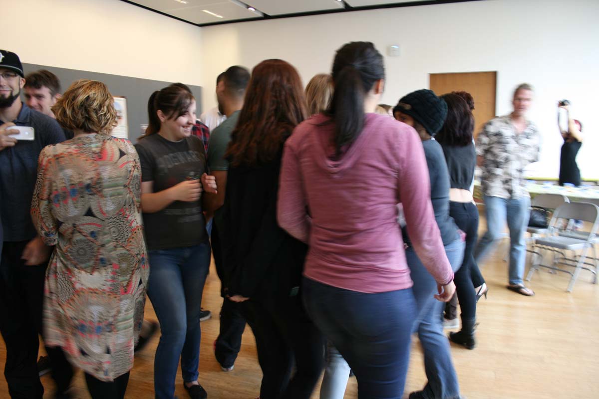 People enjoying the Creativity Seminar