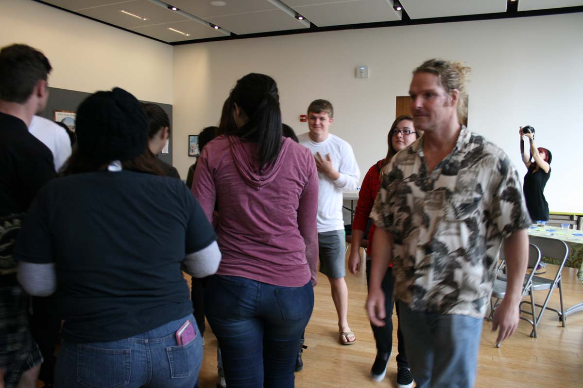 People enjoying the Creativity Seminar