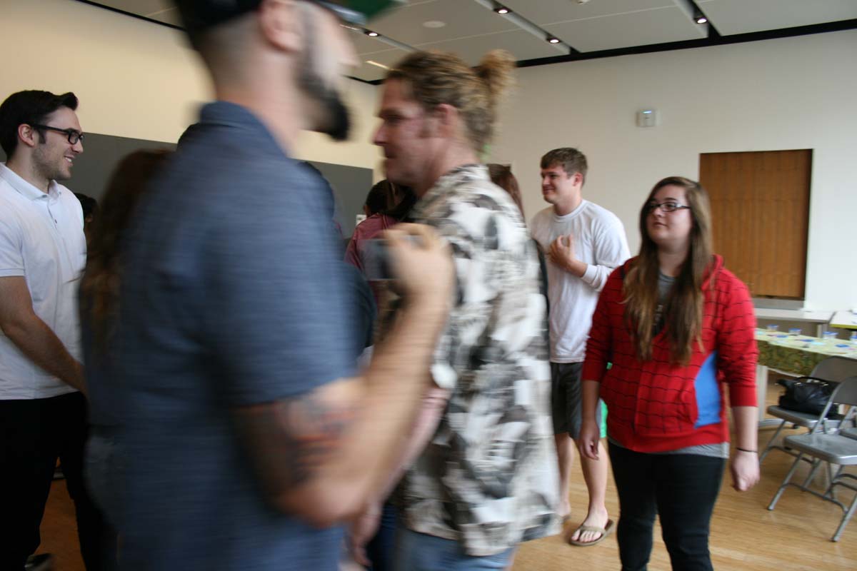 People enjoying the Creativity Seminar