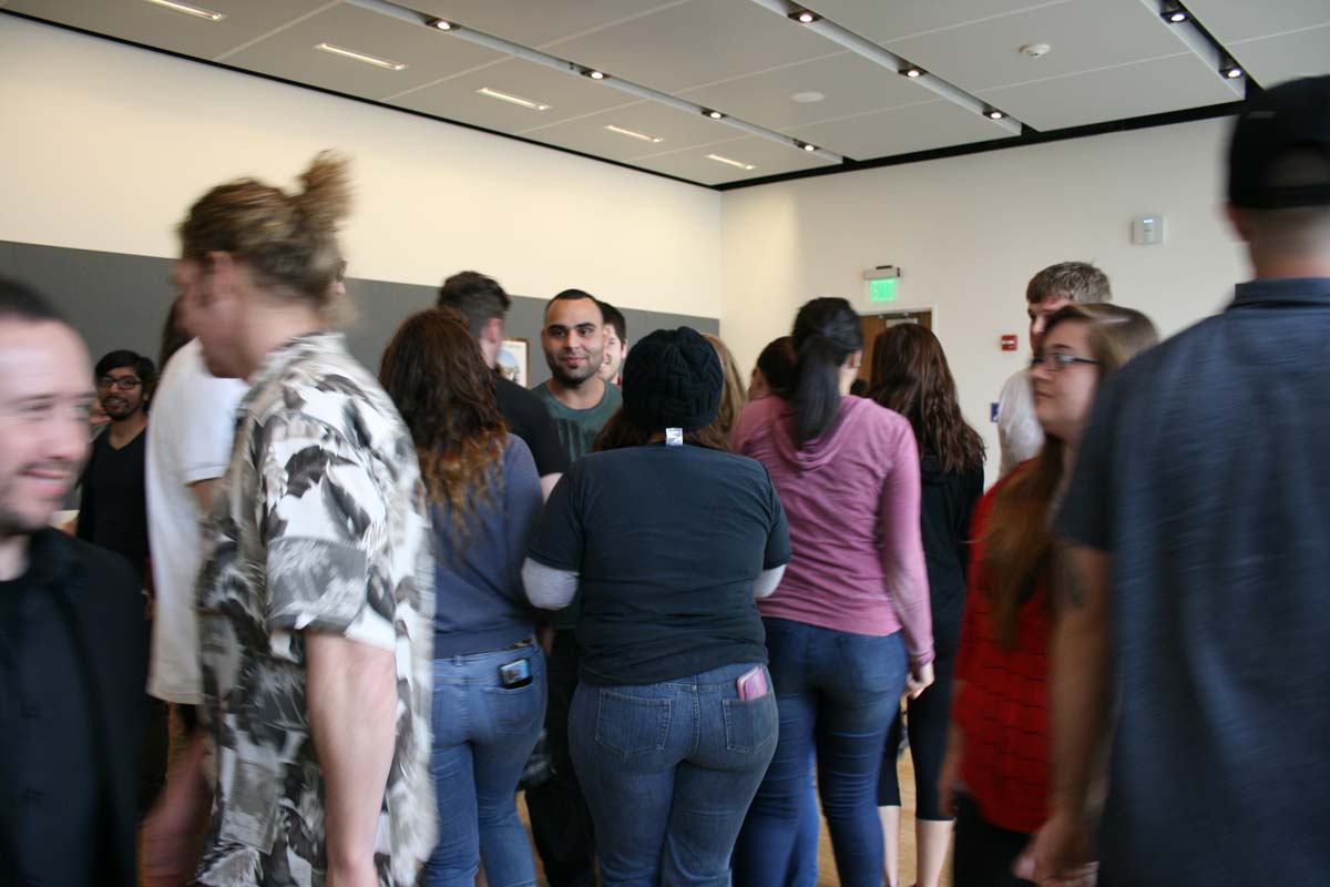 People enjoying the Creativity Seminar
