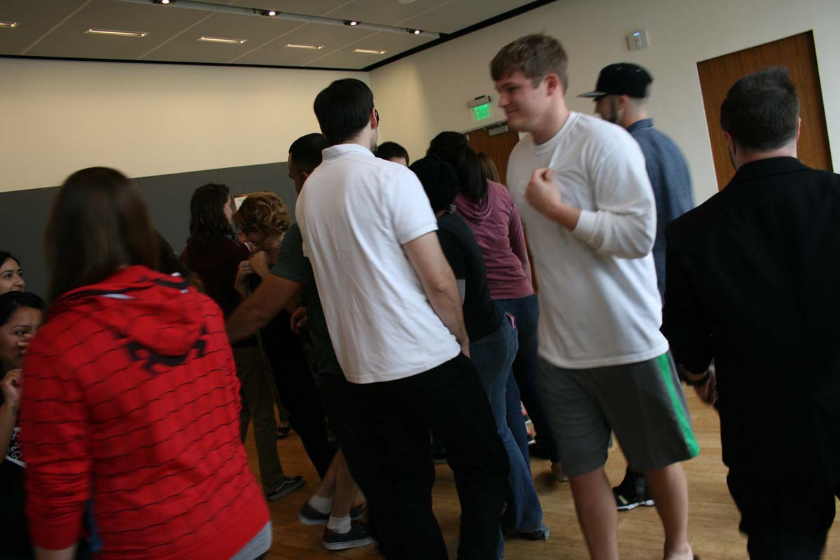 People enjoying the Creativity Seminar