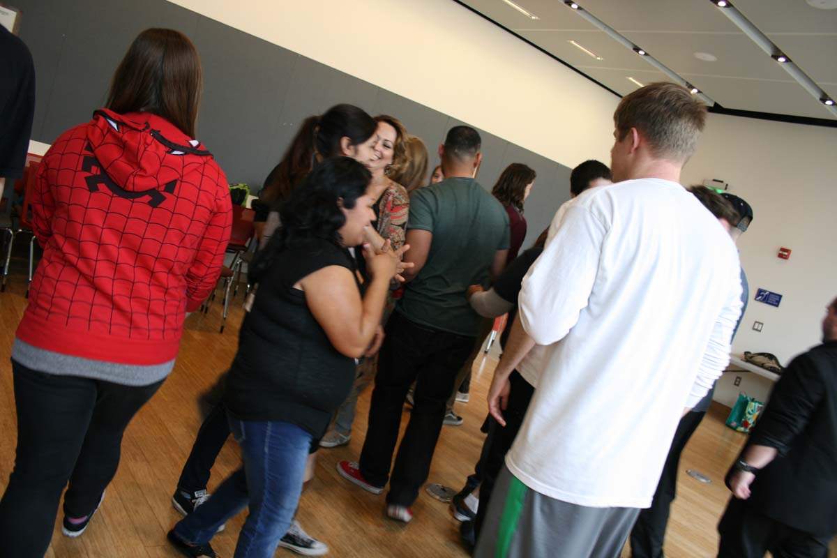 People enjoying the Creativity Seminar