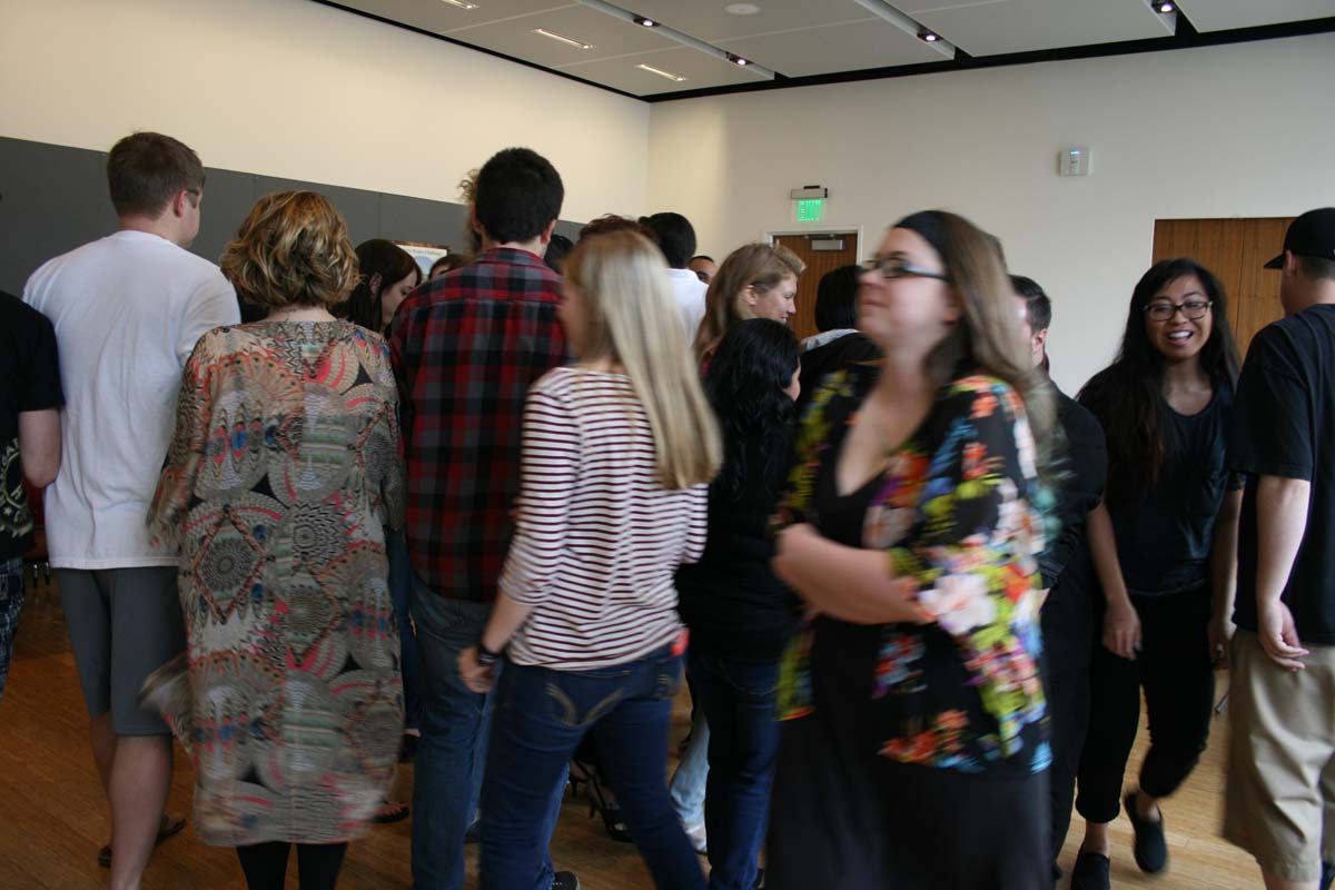People enjoying the Creativity Seminar