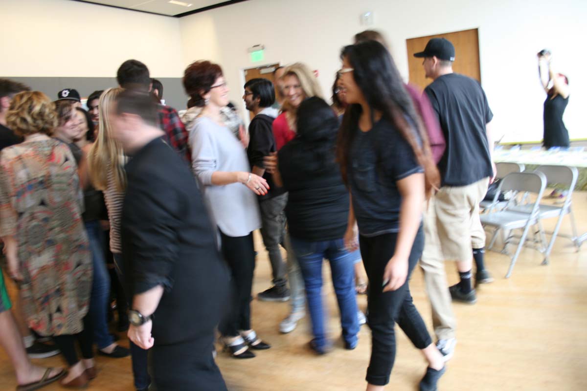People enjoying the Creativity Seminar