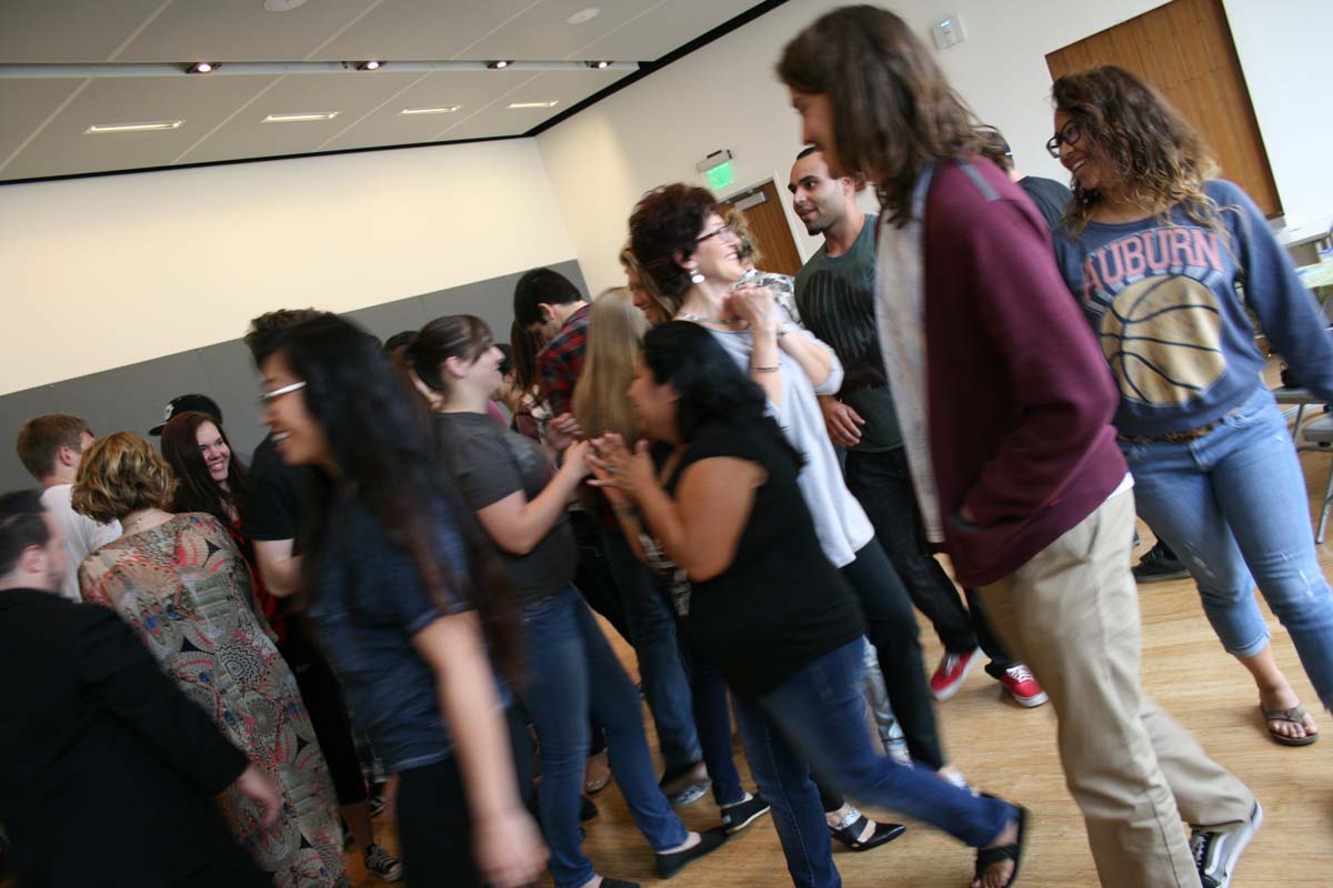 People enjoying the Creativity Seminar