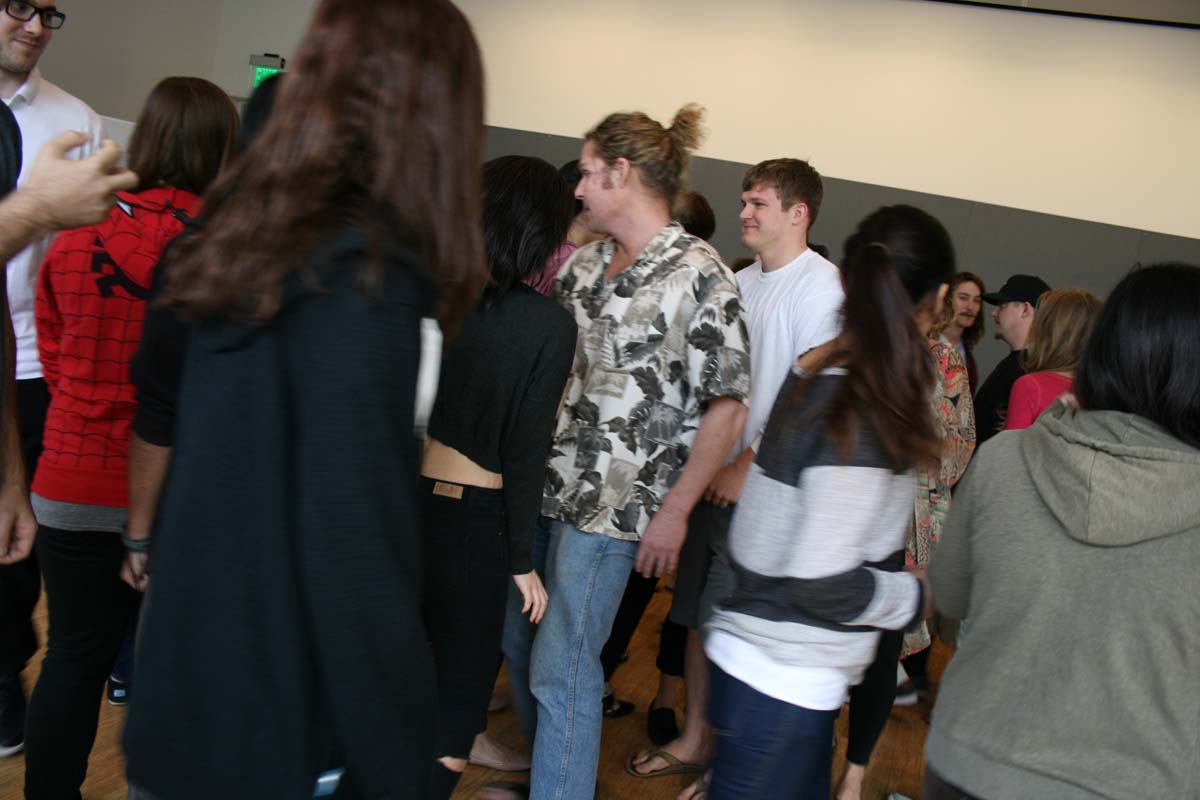 People enjoying the Creativity Seminar