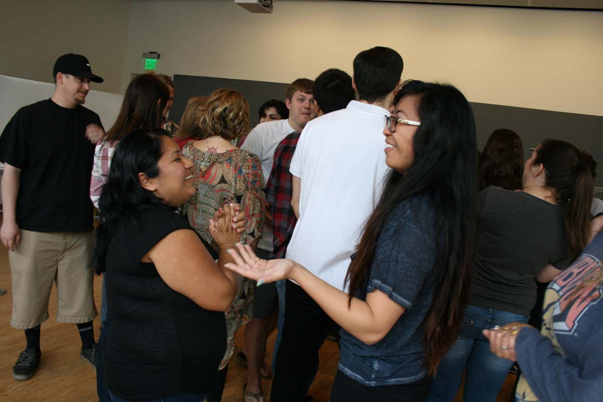People enjoying the Creativity Seminar