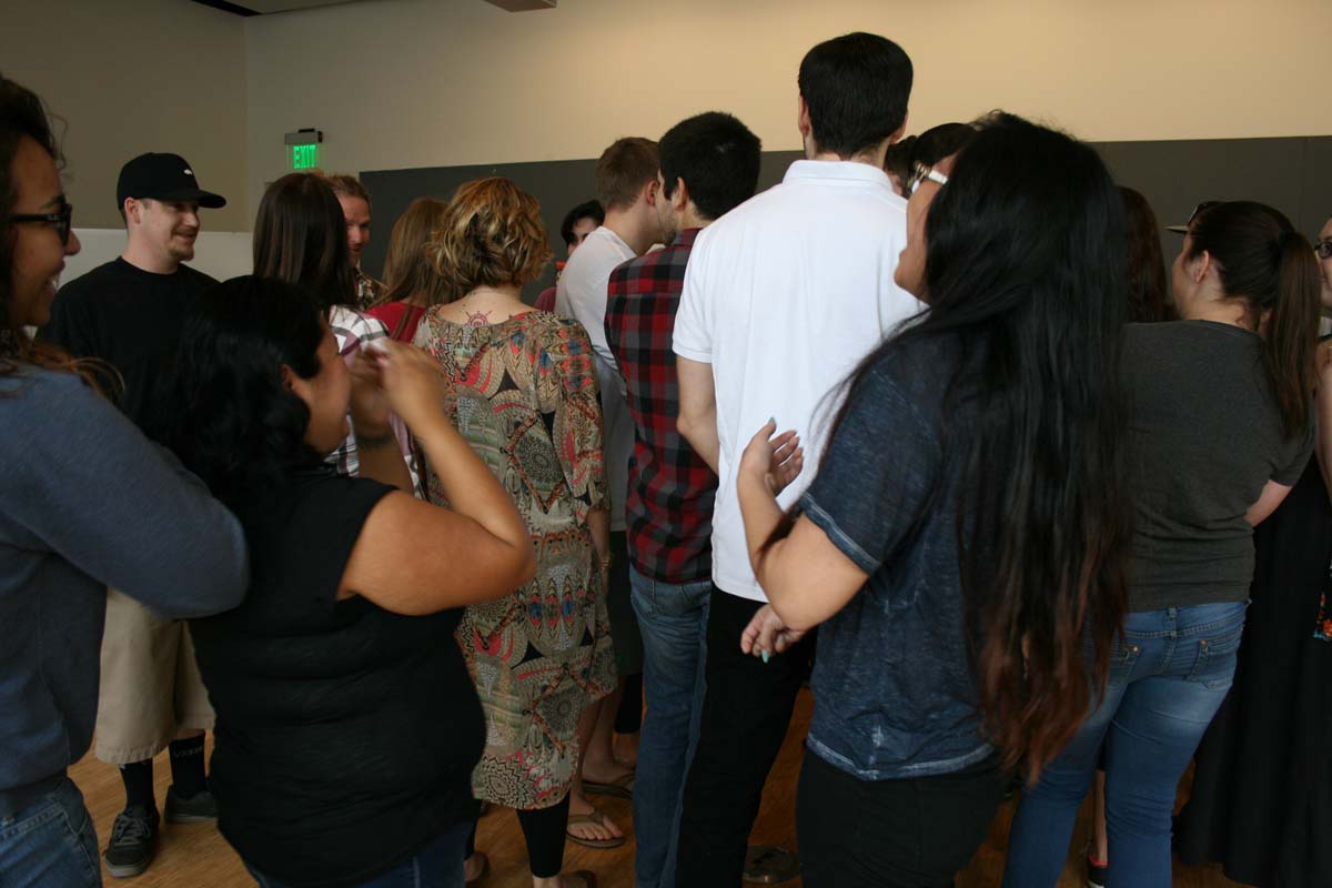 People enjoying the Creativity Seminar