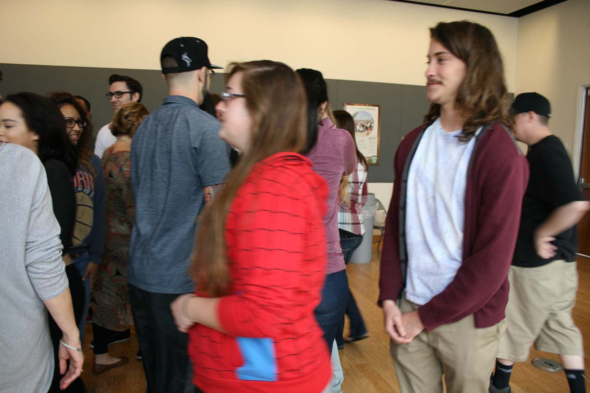 People enjoying the Creativity Seminar
