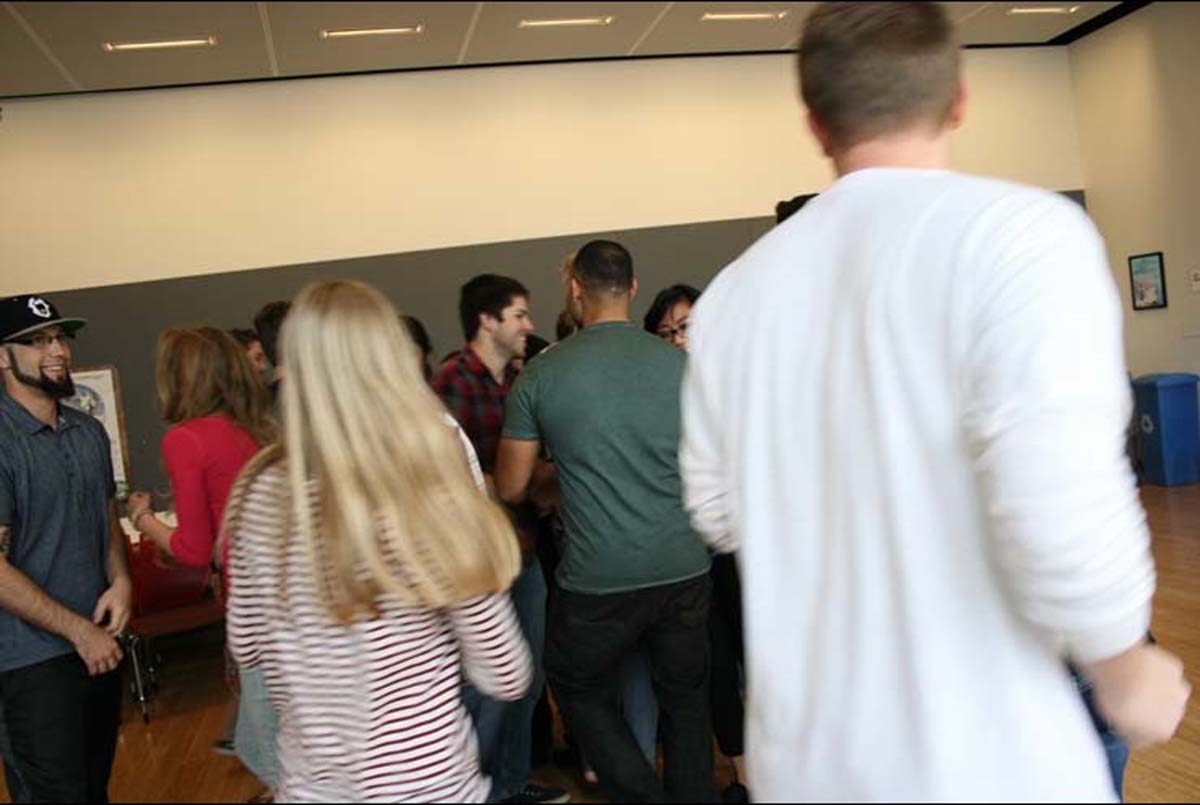 People enjoying the Creativity Seminar