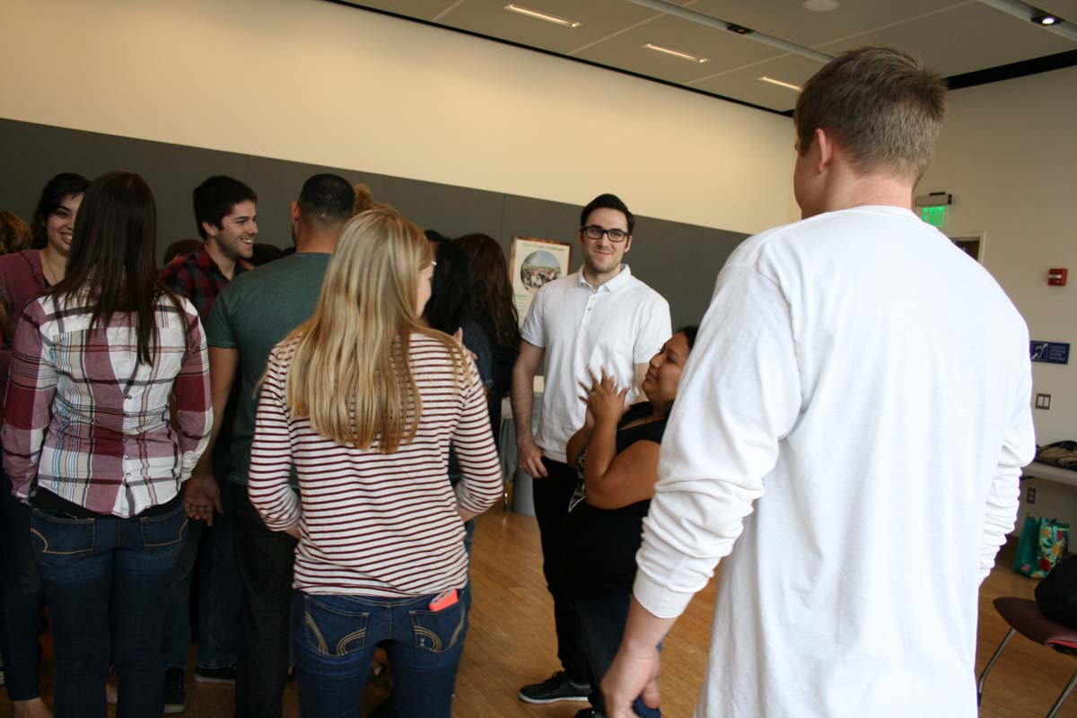 People enjoying the Creativity Seminar