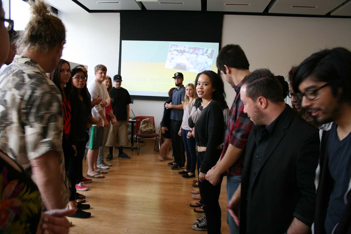 People enjoying the Creativity Seminar