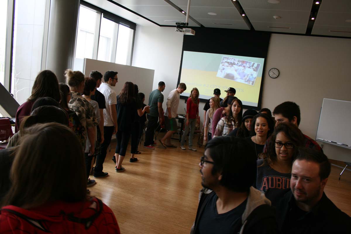 People enjoying the Creativity Seminar