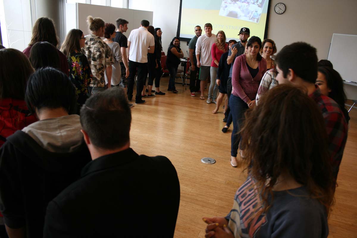 People enjoying the Creativity Seminar