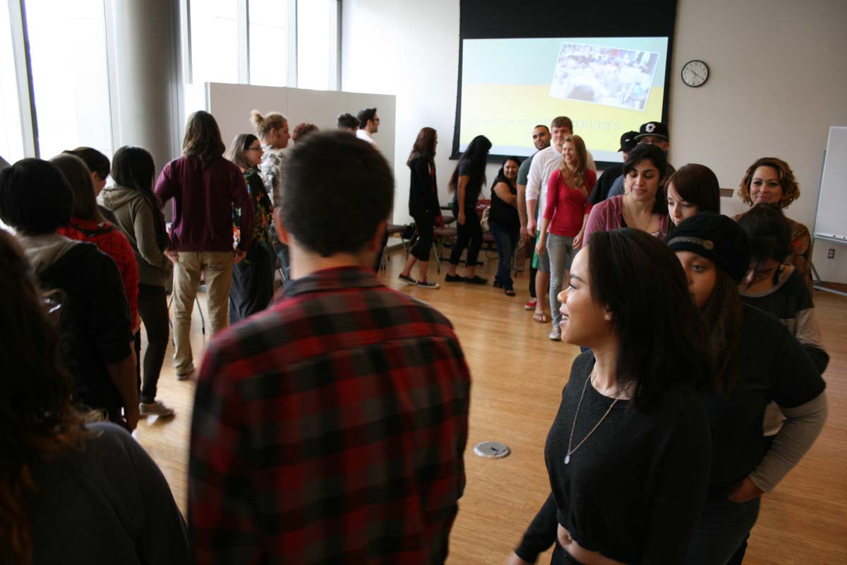 People enjoying the Creativity Seminar