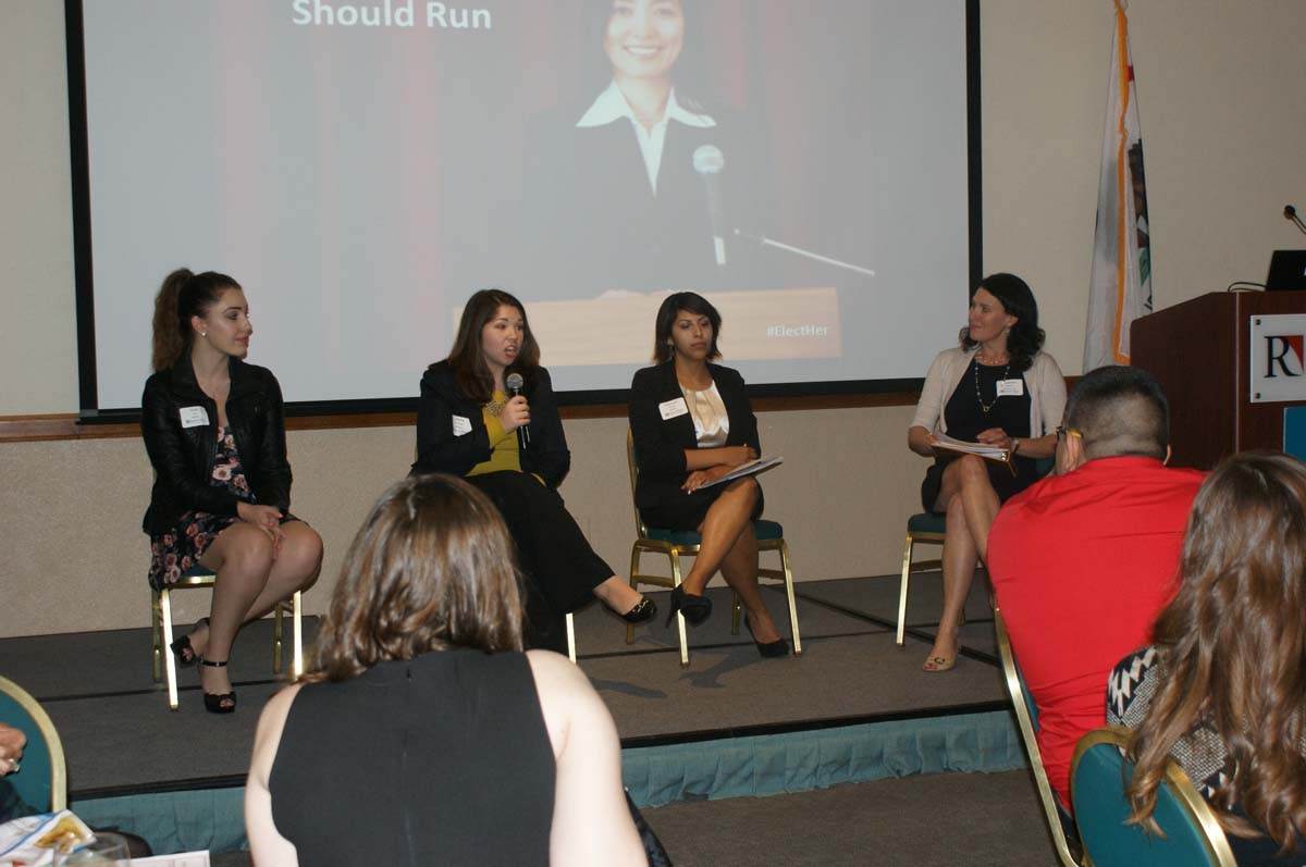 People at the Elect Her event