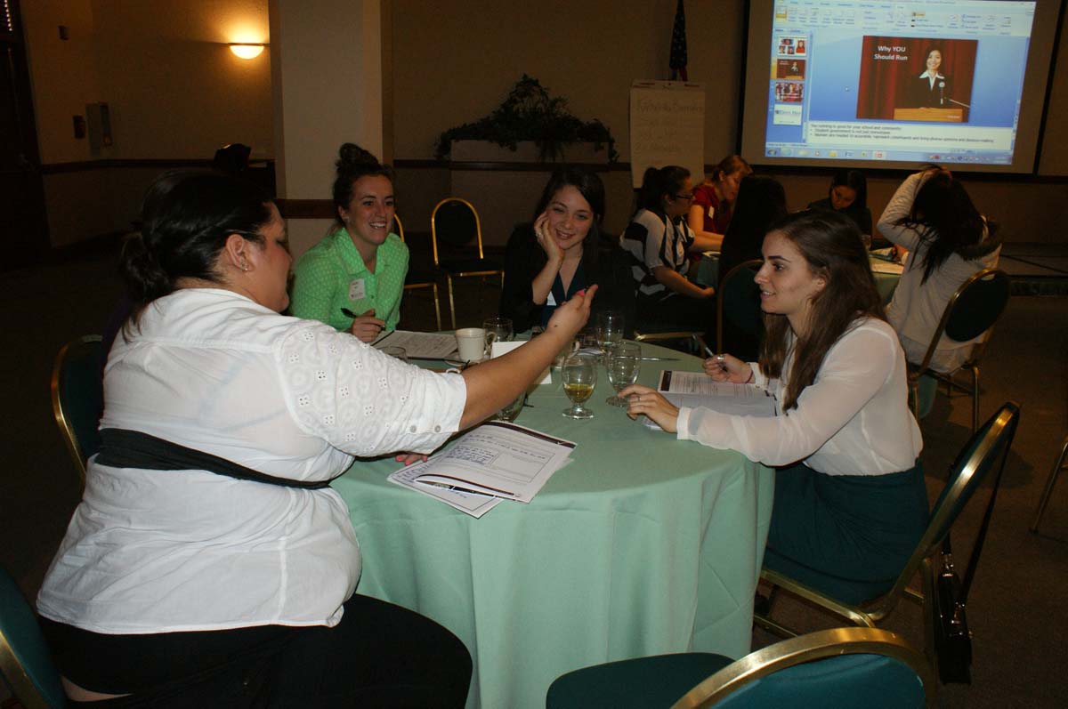 People at the Elect Her event