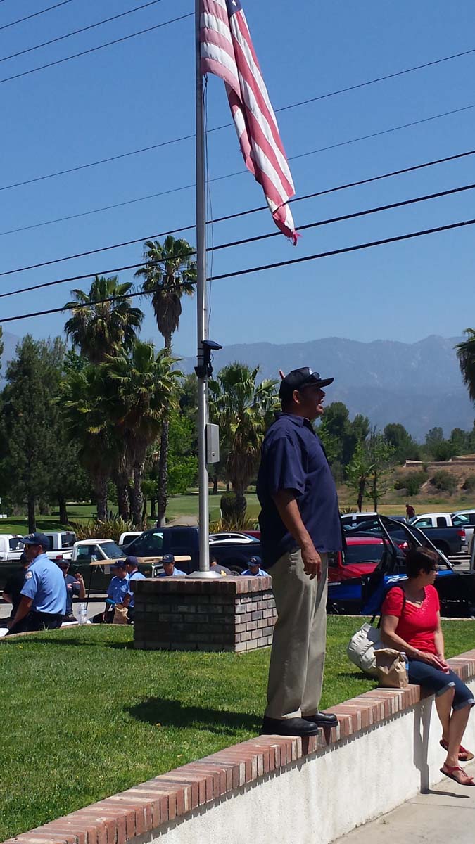 People enjoying the Fire Academy Golf Tournament
