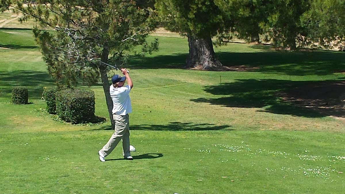 People enjoying the Fire Academy Golf Tournament