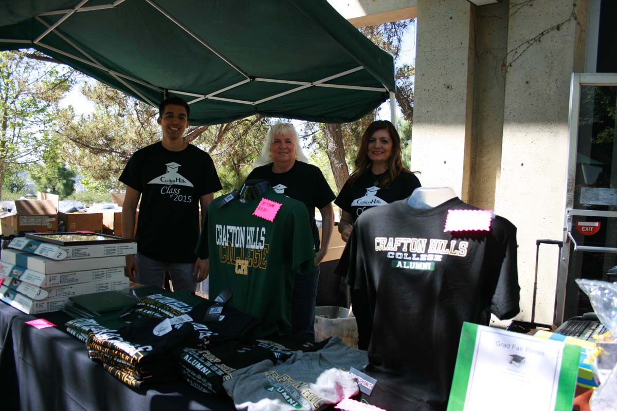 People enjoying the Grad Fair
