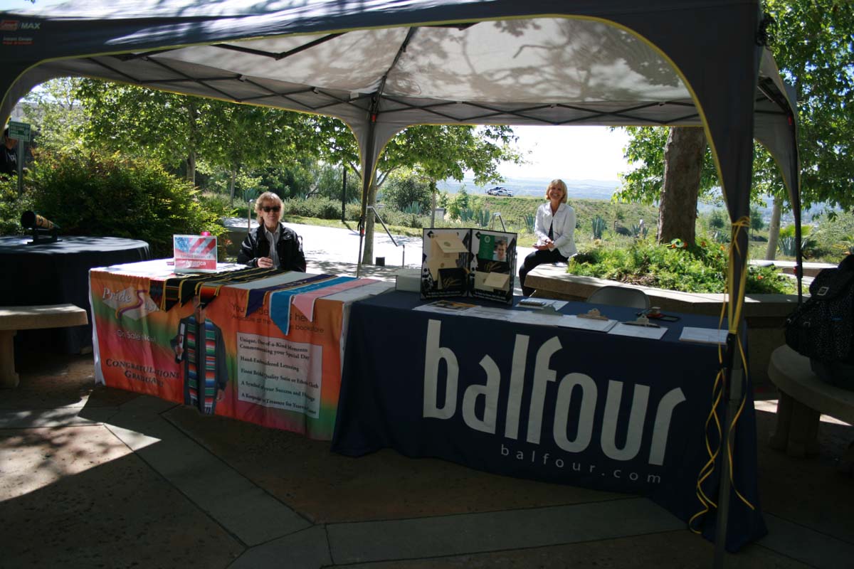 People enjoying the Grad Fair